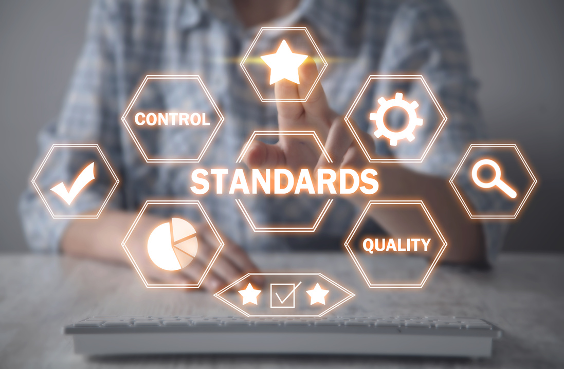 Concept Of Standards. Quality Control. Business concept